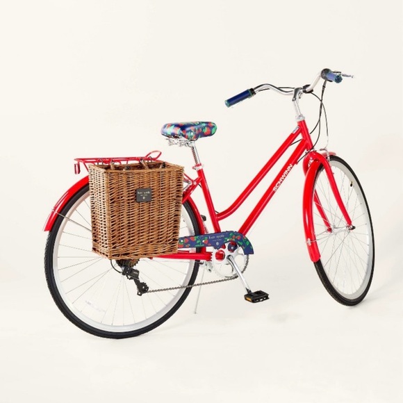 Kate Spade x Target Adult Woven Bicycle Basket Natural NWT - Picture 2 of 12